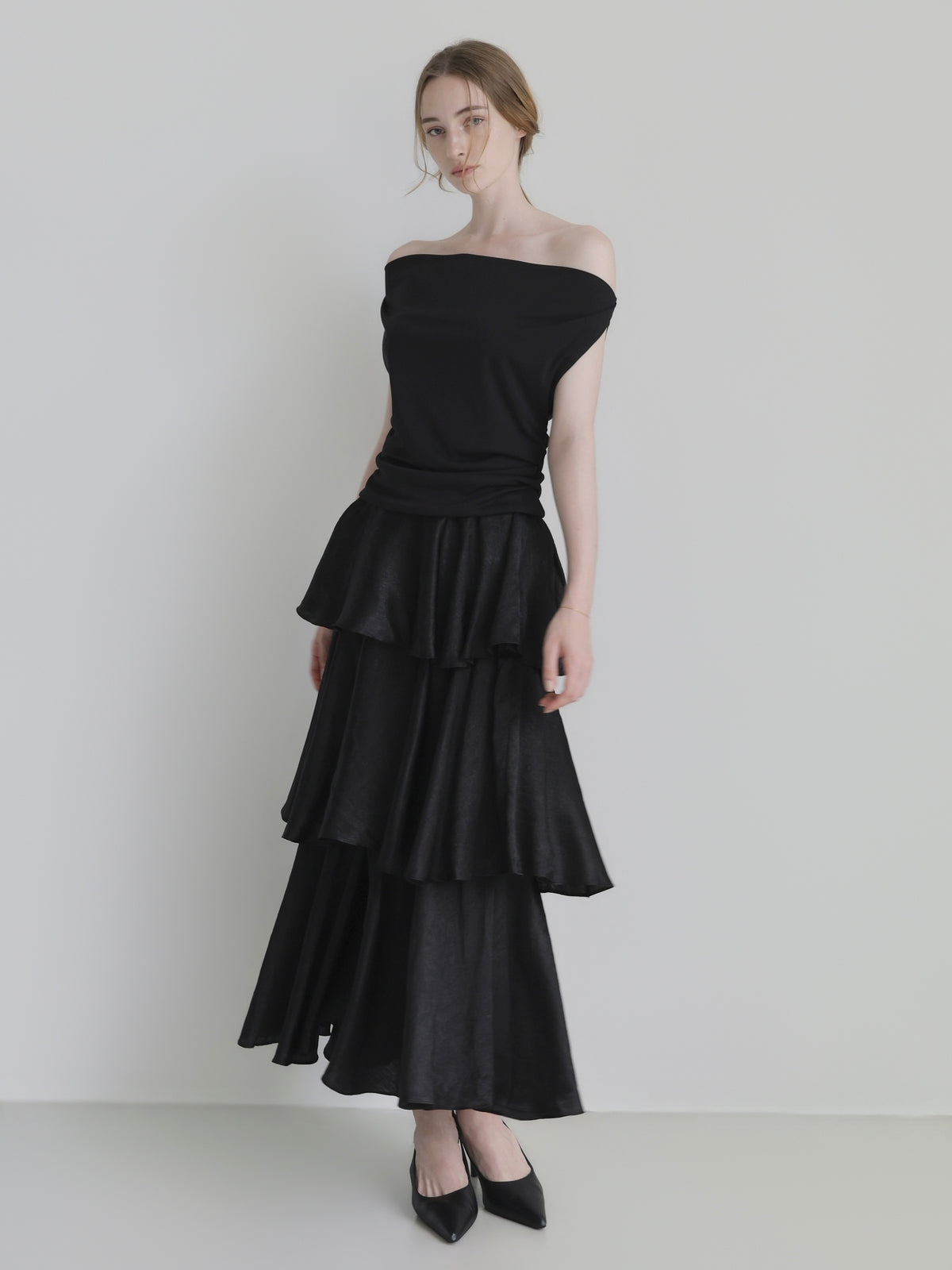 Fluid Draped Neck Top