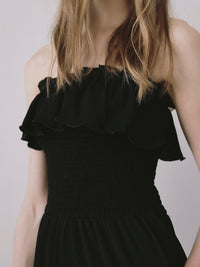frill maxi jumpsuit