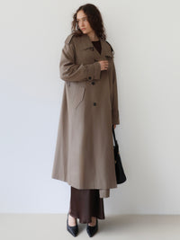 Moca long trench coat