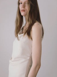 Asymmetric drape camisole dress
