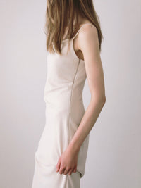 Asymmetric drape camisole dress
