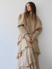 【AMOMMA】PUFF SLEEVE SWEAT - 起毛なし -