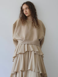 【AMOMMA】PUFF SLEEVE SWEAT - 起毛なし -