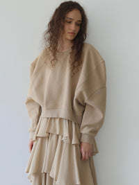 【AMOMMA】PUFF SLEEVE SWEAT - 起毛なし -