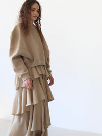 【AMOMMA】PUFF SLEEVE SWEAT - 起毛なし -