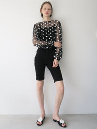 【SAMPLE SALE / AMOMMA】MATILDA SHEER DOT BLOUSE