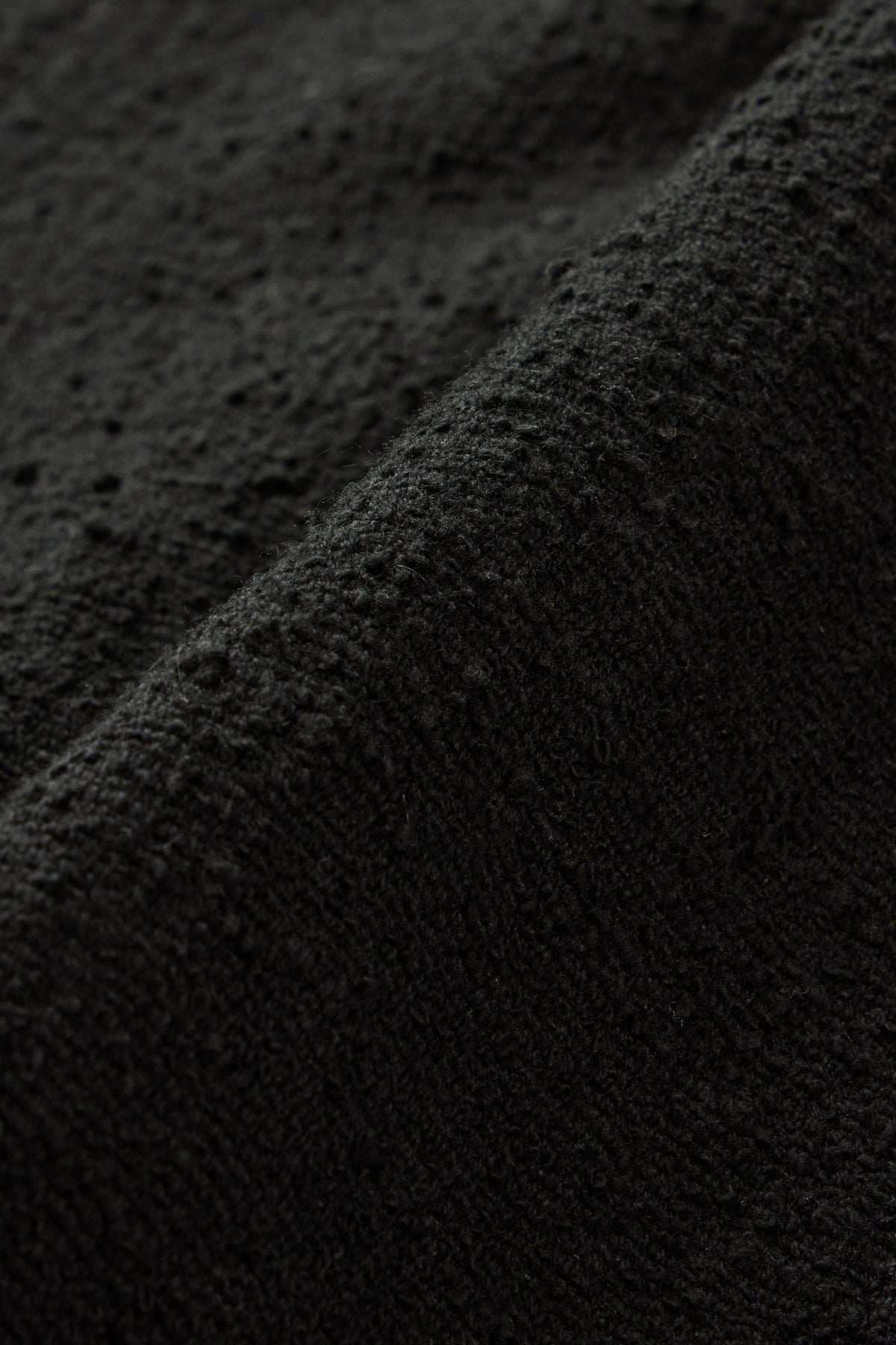 【KUMÉ】 Triple-Stitch Tweed Round Neck Jacket