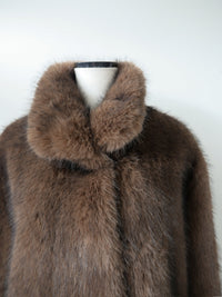 【AMOMMA】Volume Collar Fur Coat