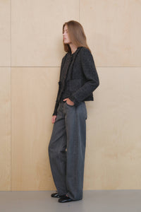 【KUMÉ】 Relaxed Barrel-Leg Denim Pants