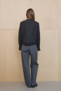 【KUMÉ】 Relaxed Barrel-Leg Denim Pants