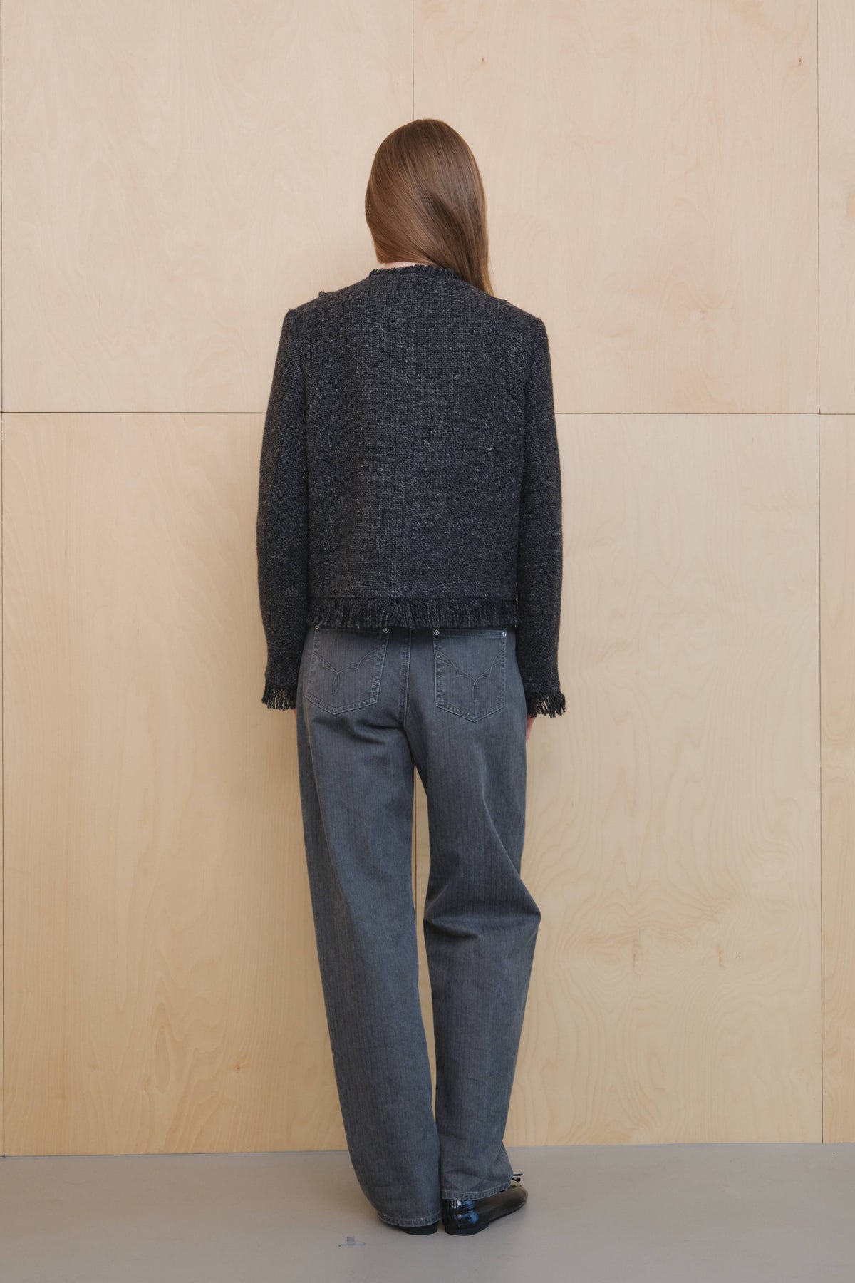 【KUMÉ】 Relaxed Barrel-Leg Denim Pants