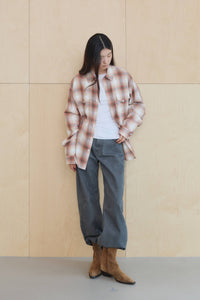 【KUMÉ】 Relaxed Barrel-Leg Denim Pants