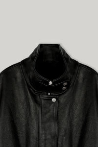 【ELBORN】Milly High-neck Leather Jacket