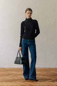 【ELBORN】Melissa 高领褶饰上衣