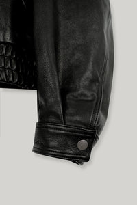 【ELBORN】Milly High-neck Leather Jacket