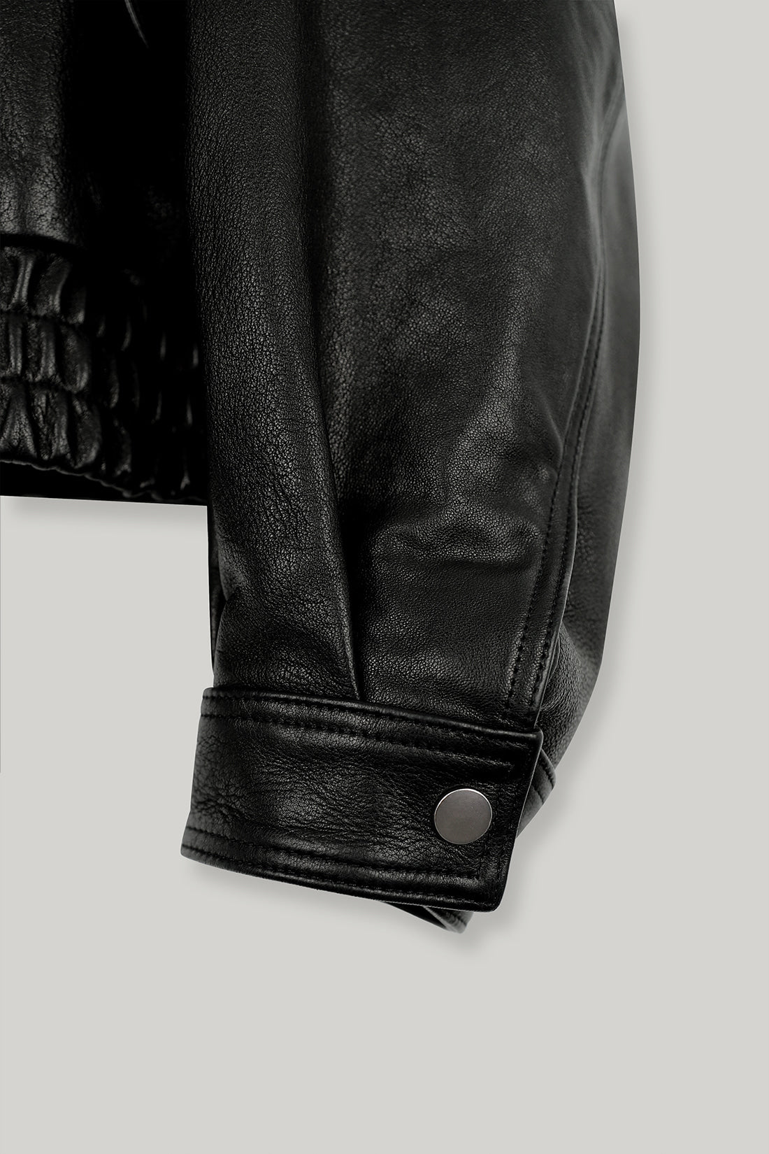 【ELBORN】Milly High-neck Leather Jacket