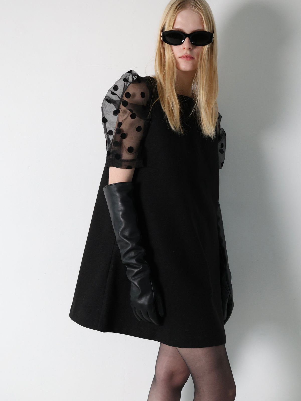 【AMOMMA】TOUCH SCREEN SHEEP LEATHER LONG GLOVES