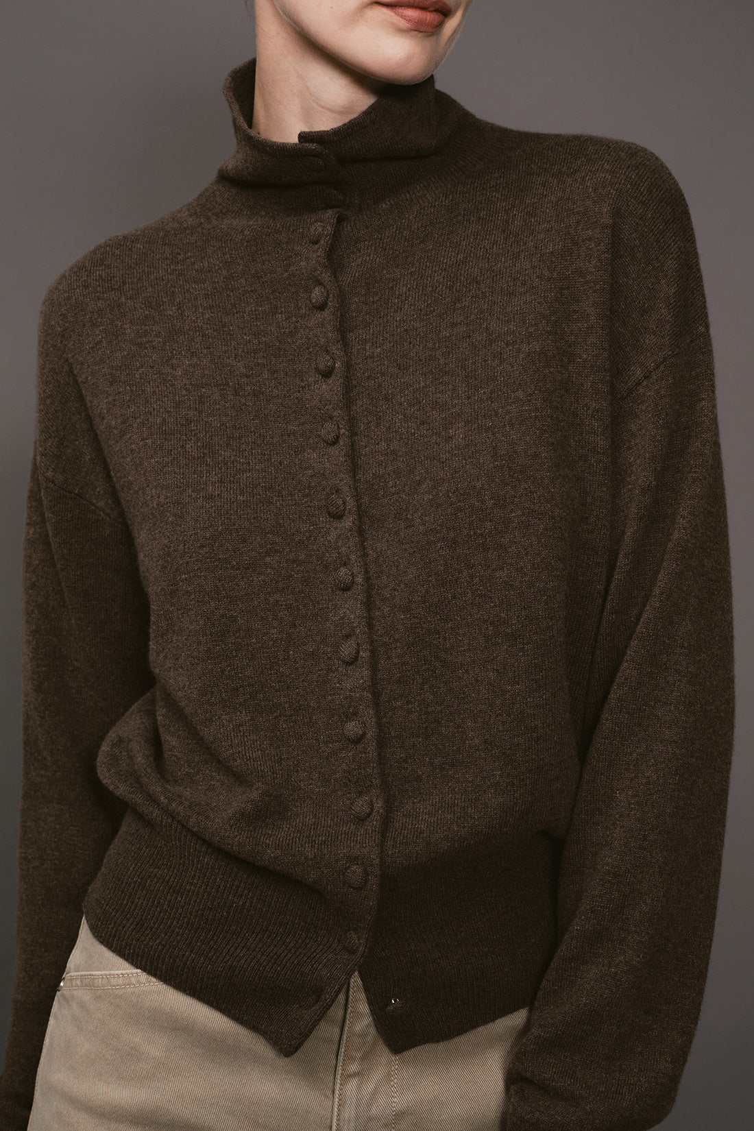 【ELBORN】Maeve Wool Cashmere Knit Cardigan