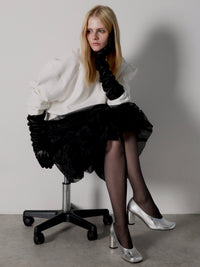 【AMOMMA】TOUCH SCREEN SHEEP LEATHER LONG GLOVES
