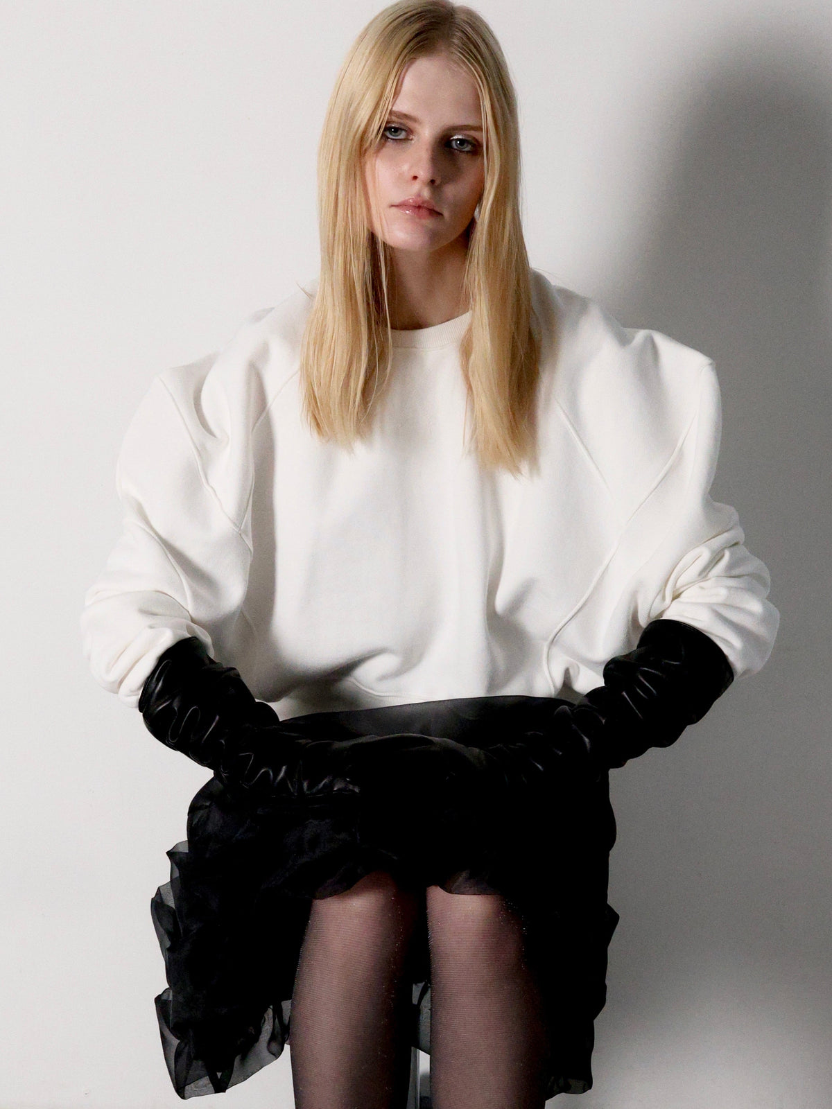 【AMOMMA】PUFF SLEEVE SWEAT - 裏起毛 -