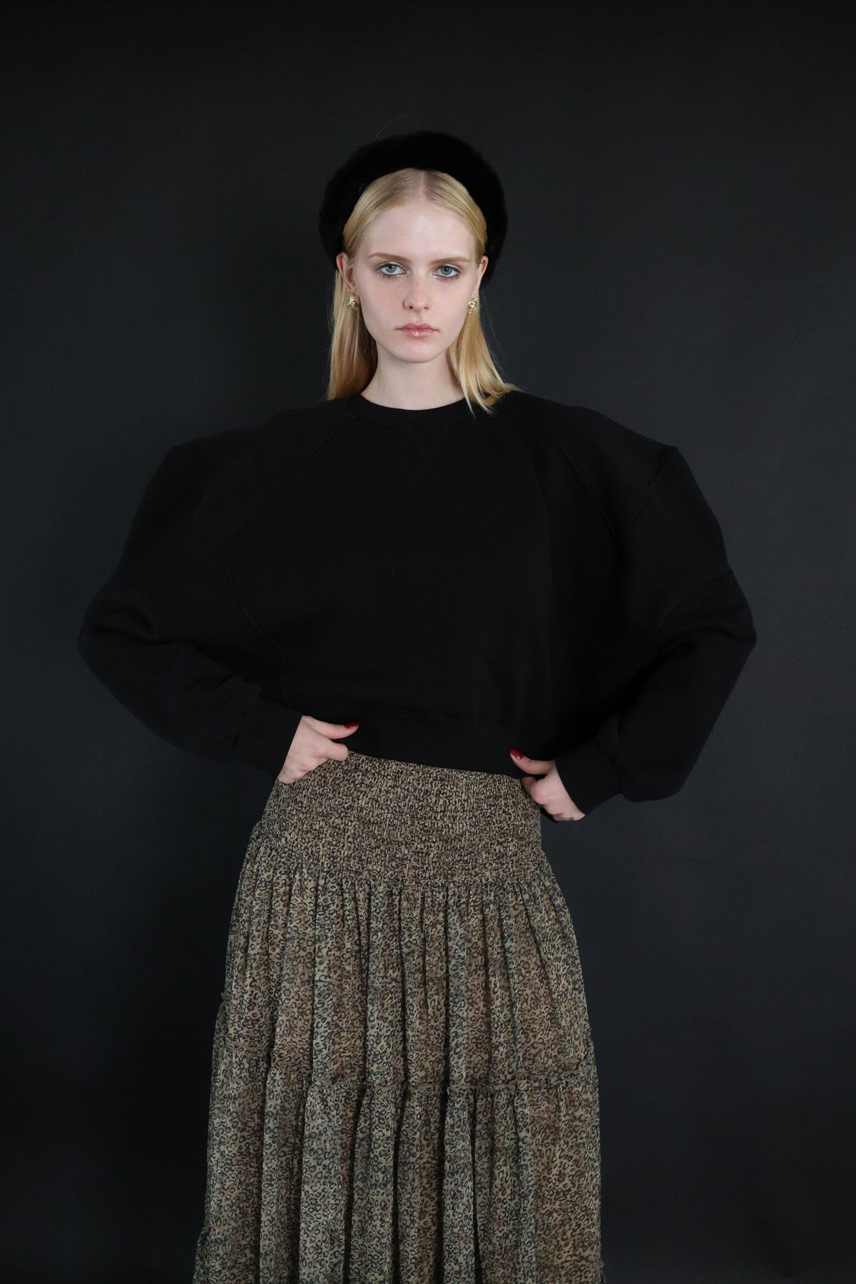 【AMOMMA】PUFF SLEEVE SWEAT - 裏起毛 -