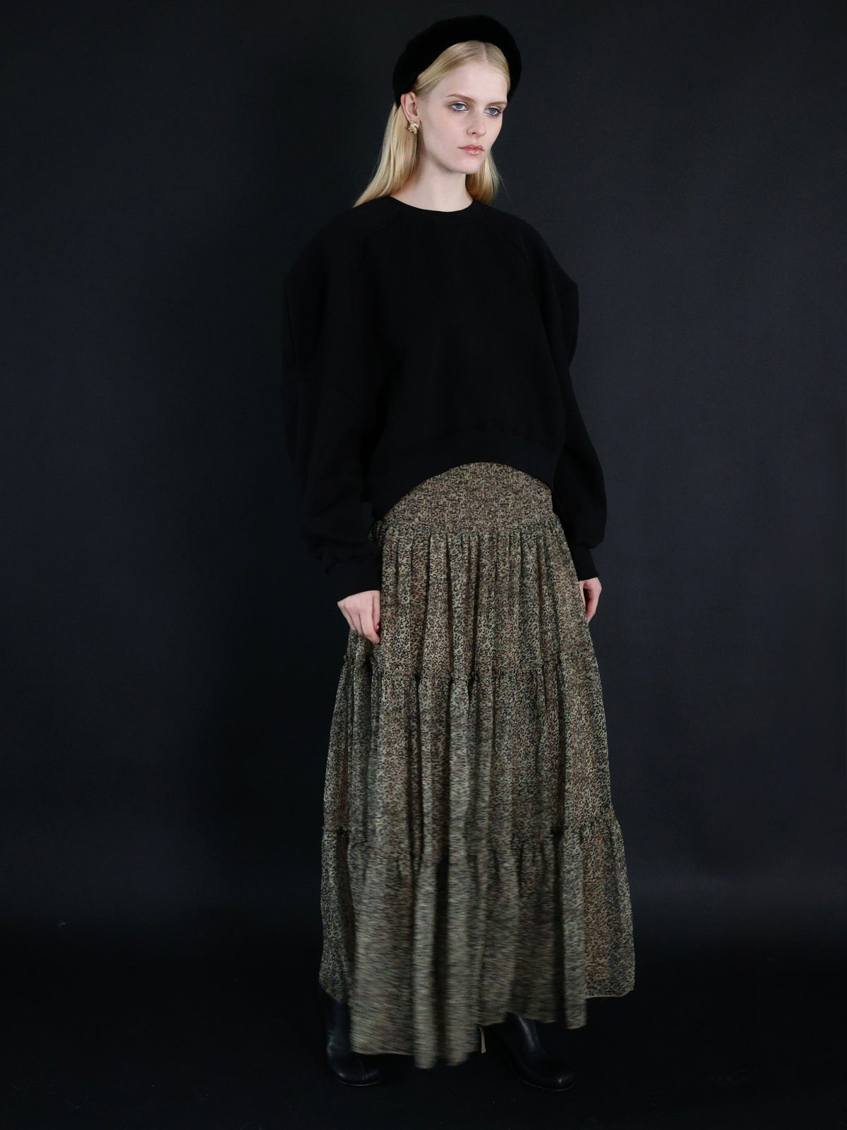 【AMOMMA】PUFF SLEEVE SWEAT - 起毛なし -