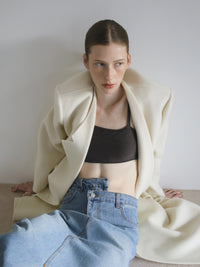 【AMOMMA】CASHMERE PADDED LONG COAT