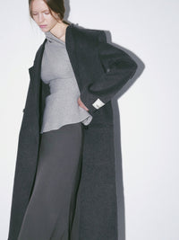 【AMOMMA】DRAPE PEPLUM KNIT