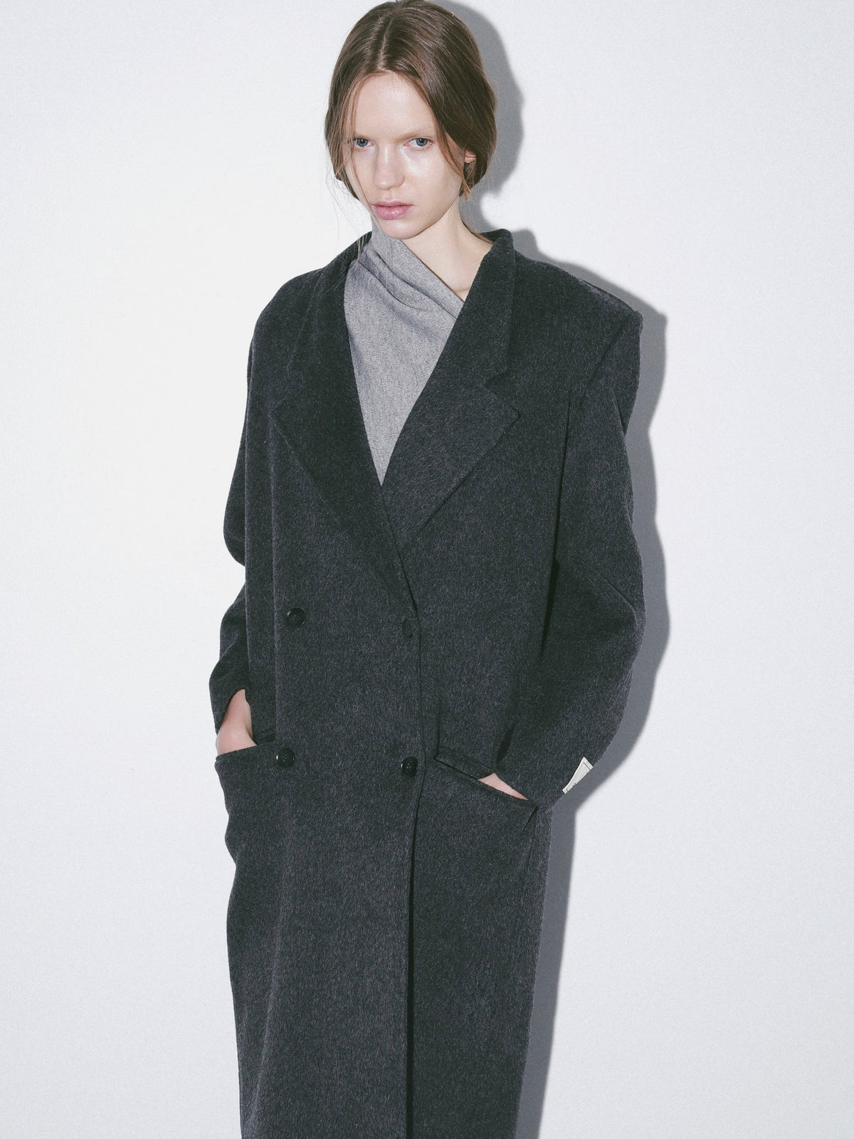 【AMOMMA】DRAPE PEPLUM KNIT