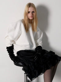 【AMOMMA】PUFF SLEEVE SWEAT - 裏起毛 -
