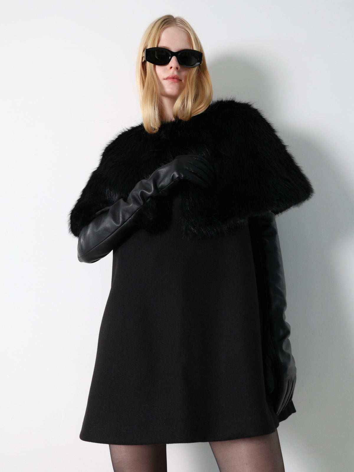 【AMOMMA】TOUCH SCREEN SHEEP LEATHER LONG GLOVES