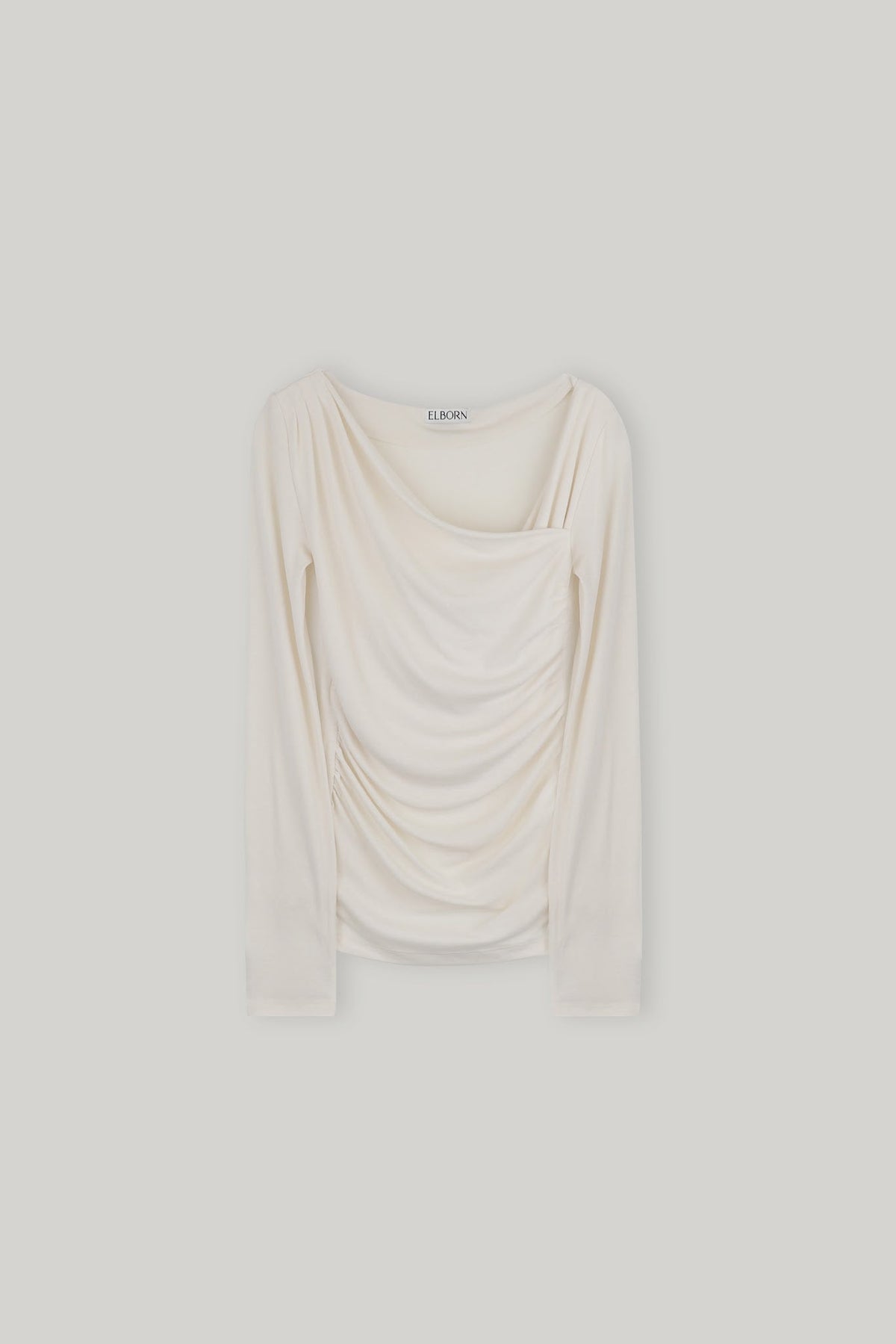 【ELBORN】Ciara Drape Shirring Top