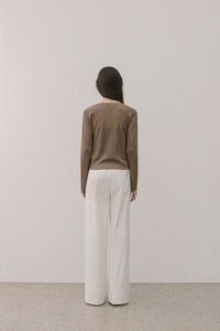 【ELBORN】Lace Wool Knit Cardigan Set-up
