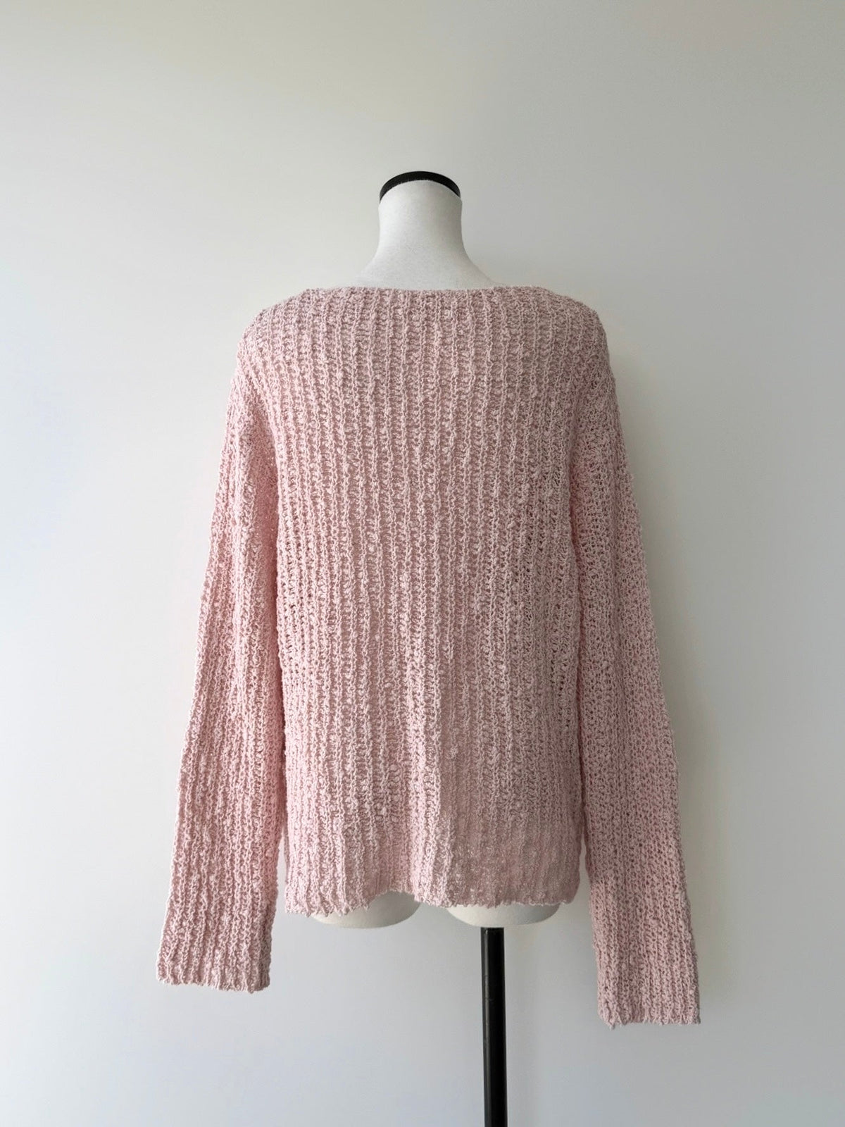 pink rib knit