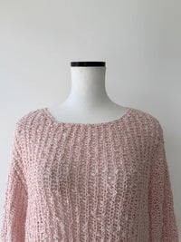 pink rib knit