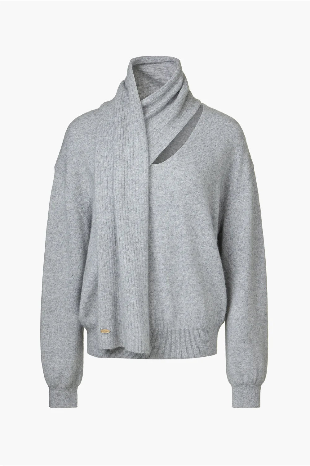 【KUMÉ】Raccoon Blend Muffler Knit Sweater